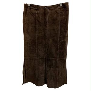 KS Selection Dark Brown Maxi Skirt Size M